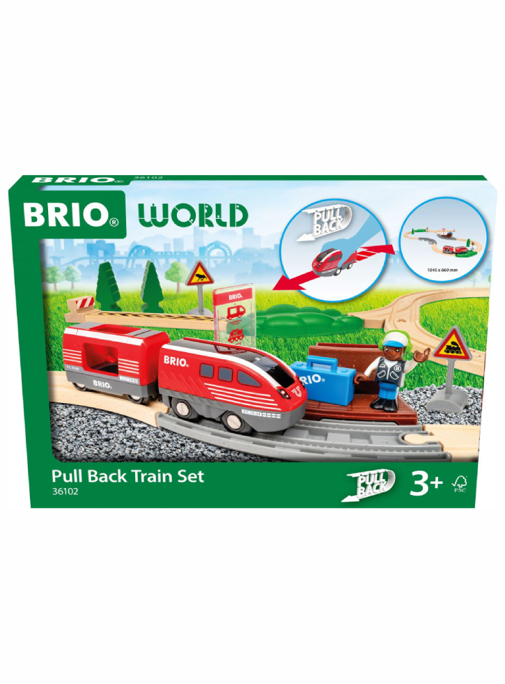BRIO Pull Back Train Set (36102)