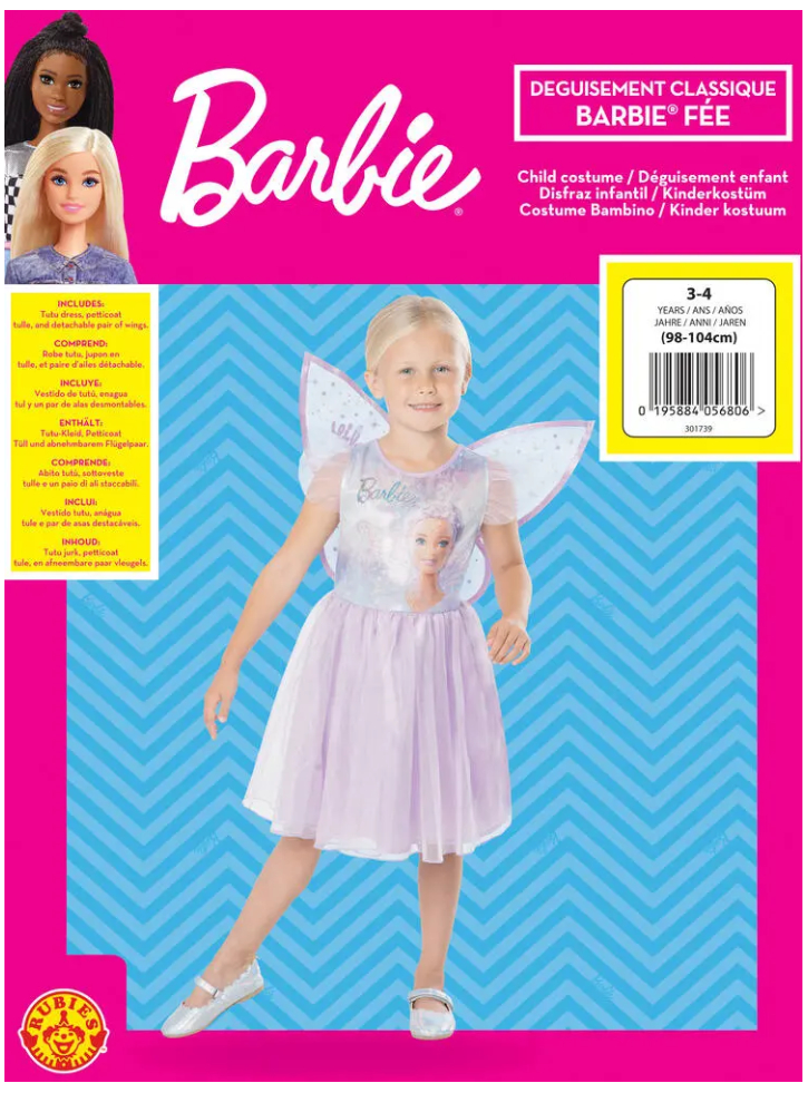 Rubies Barbie Fairy Costume (104 cm)