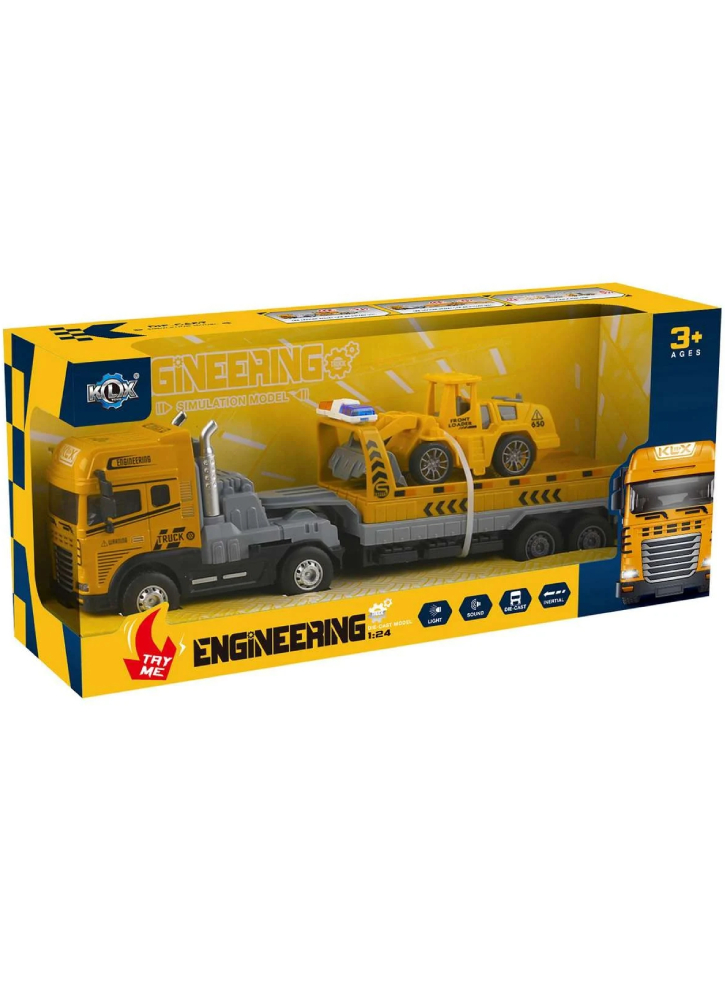 KLX Die-cast truck w/hanger, bulldozer light & sound (534678)