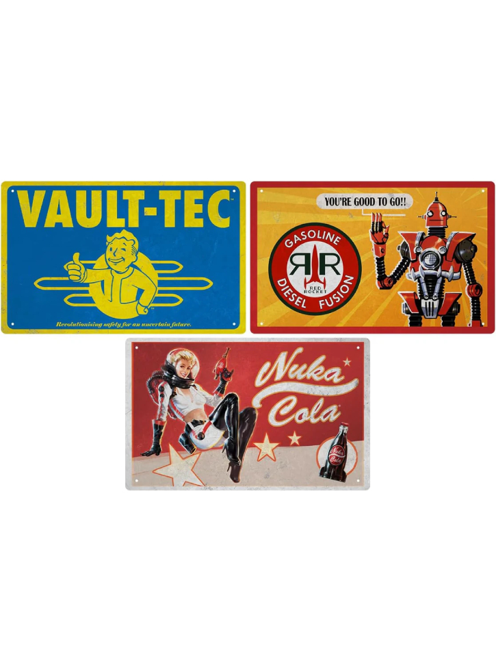 Fallout Tin Sign Set