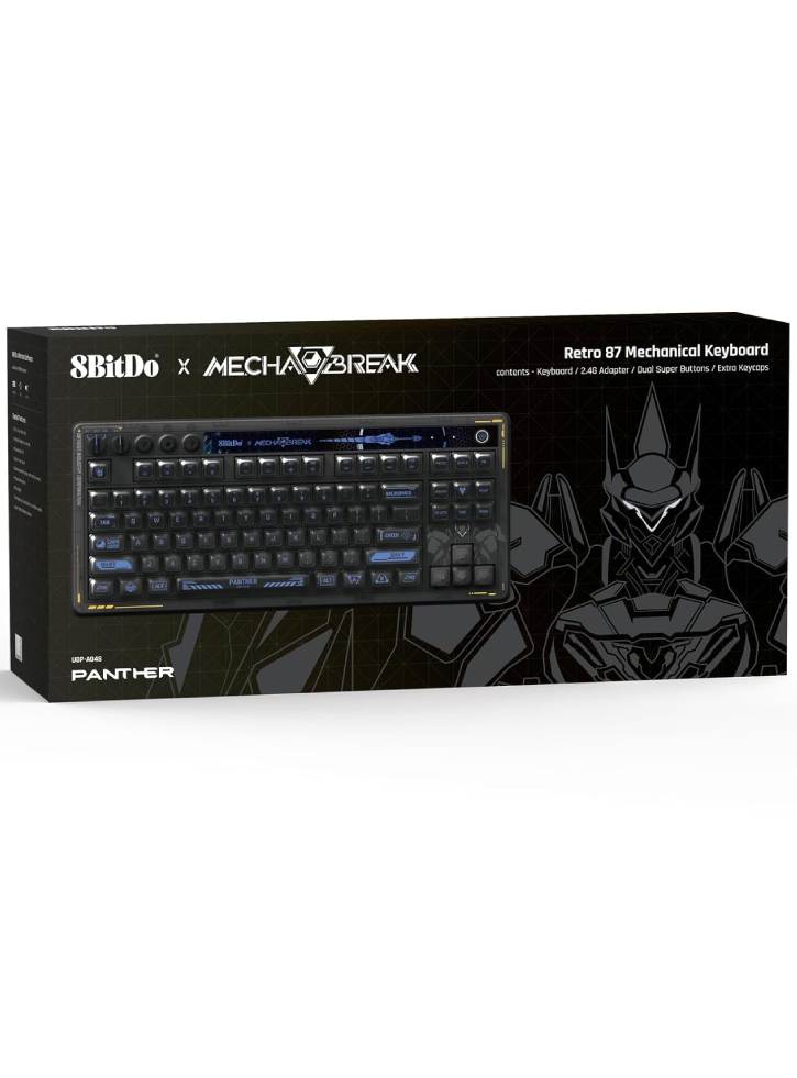 8Bitdo Mechanical Keyboard Mecha Break Ed Black 87 Keys - PC