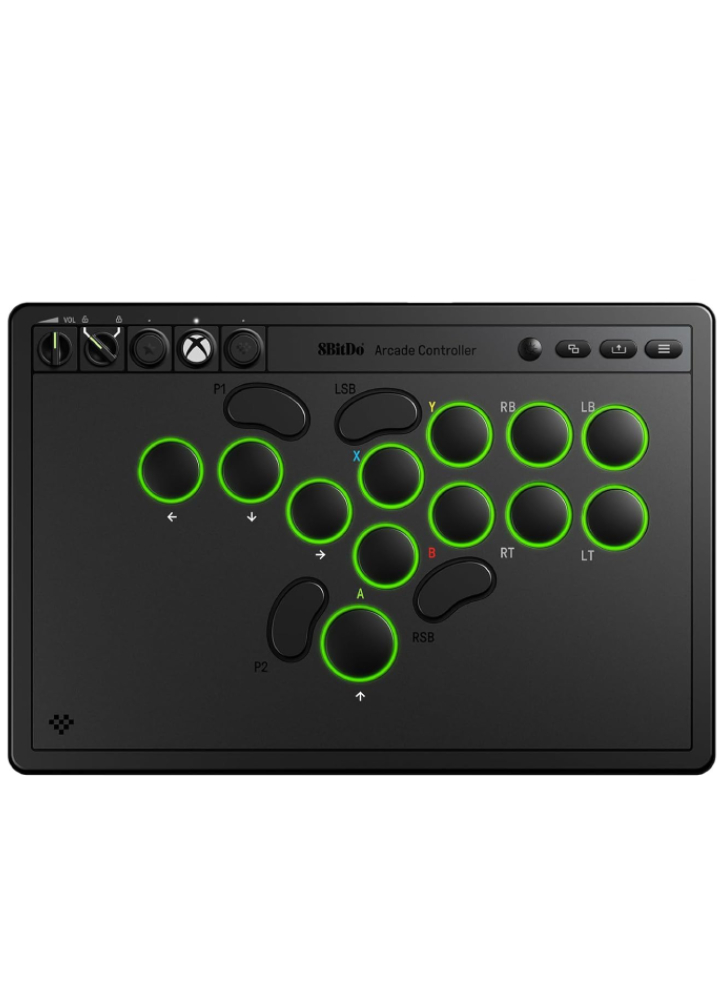 8Bitdo Arcade Controller Black - Xbox/PC