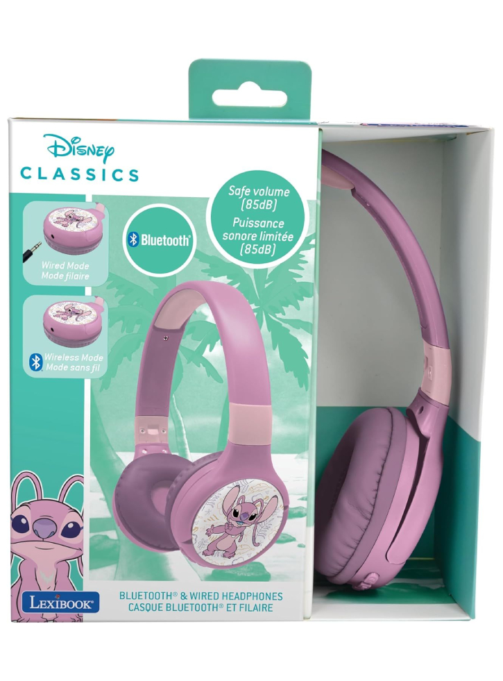 Lexibook 2 in 1 Headphones Angel (HPBT010D1)