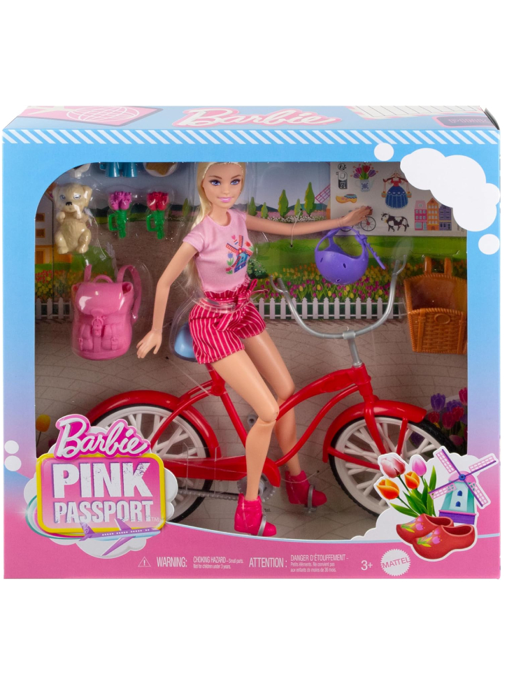 Barbie Pink Passport Doll Set (HWJ00)