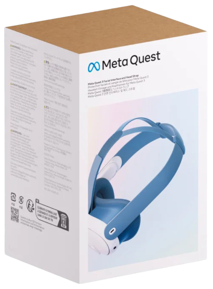 Meta Quest 3 Facial Interface & Head Strap Blue - PC