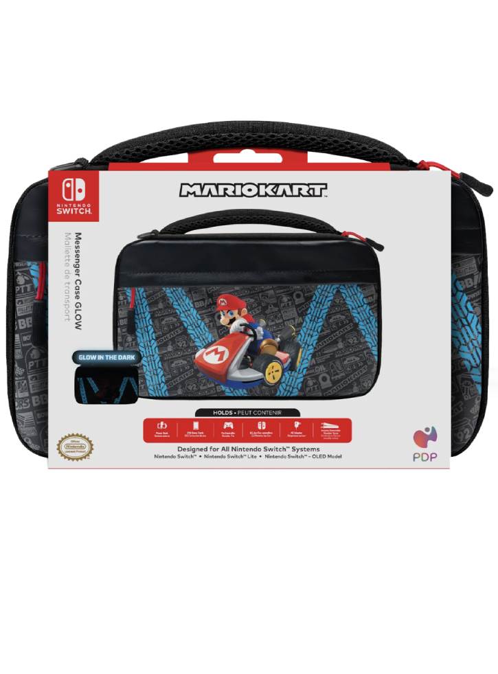 PDP Messenger GLOW Case Kart Drift - Nintendo Switch