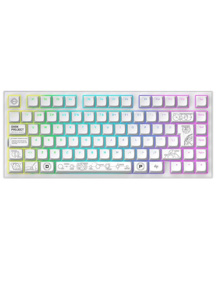 Dark Project Nova Keyboard White 81 RGB Wireless - PC