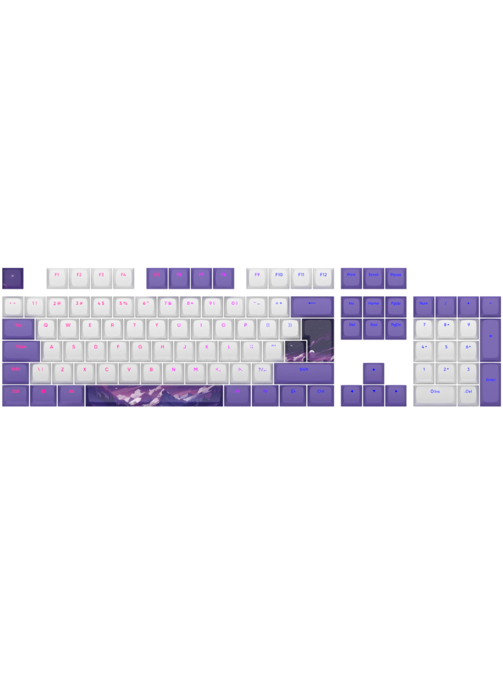 Dark Project Keycaps sets Violet Horizons - PC