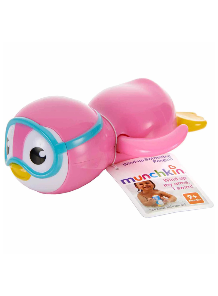 Magni Wind Up Bath Toy Penguin Pink ( 3618)