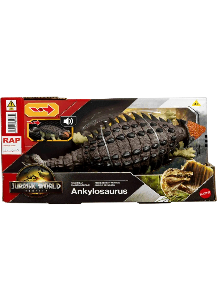 Jurassic World Rebirth Wild Roar Ankylosaurus