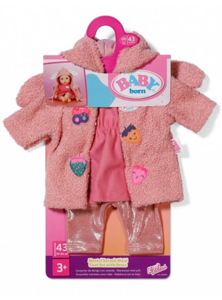 Baby Born Coat Set with Dress 43cm (839416)