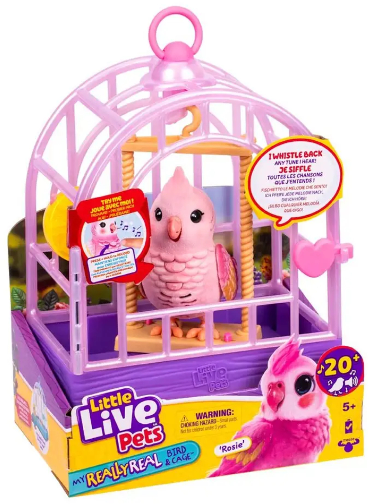 Little Live Pets My Really Real Bird & Cage Rosie (26692)