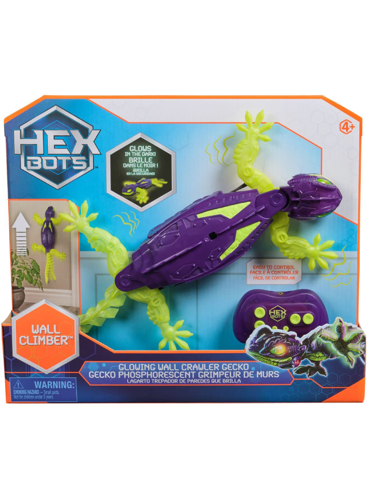 Hex Bots Wall Crawler Gecko Glow in The Dark (6075451)