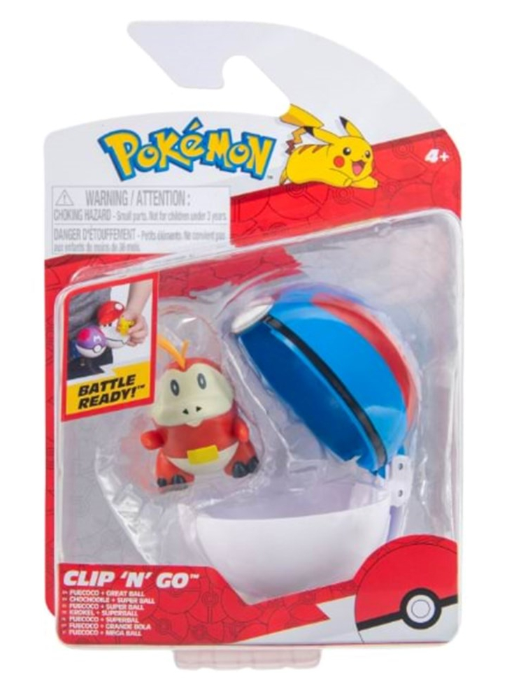 Pokemon Clip N Go Fuecoco with Great Ball (PKW4156)