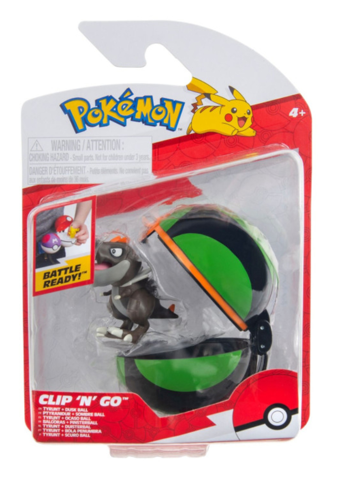 Pokemon Clip N Go Tyrunt with Dusk Ball (PKW4154)