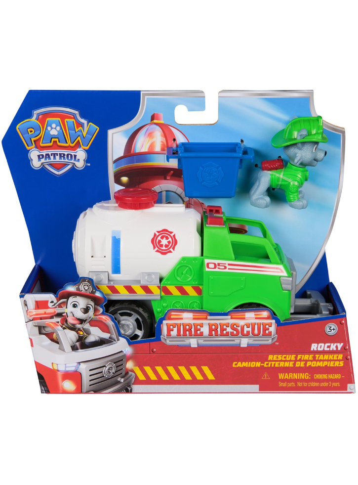 Paw Patrol Fire Rescue Rocky Rescue Fire Tanker Vehicle (20151504)