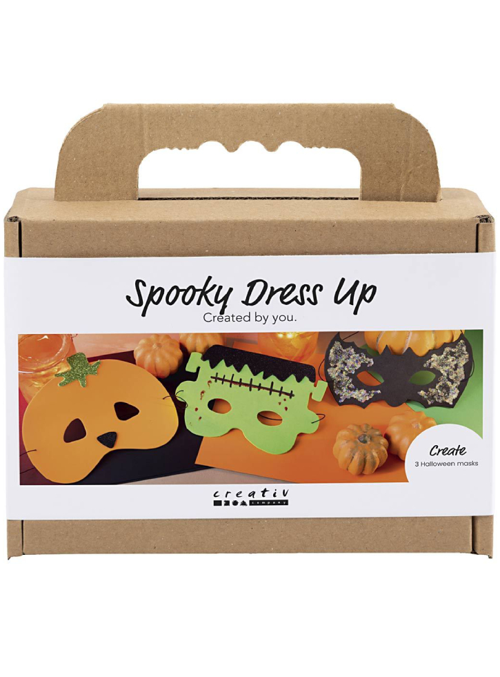Mini Craft Kit Spooky Dress-Up Masks Halloween Colours (977883)