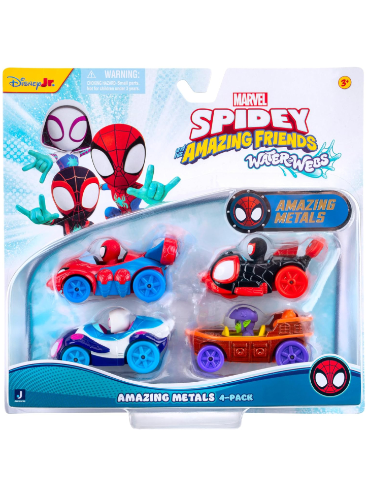 Spidey Amazing Metals Car 4 Pack (SNF0378)