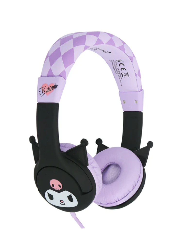 OTL Kuromi Moulded Ears Kids Wired Headphones