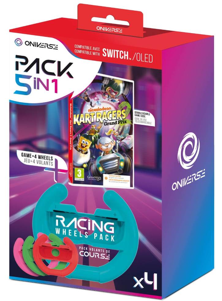 Oniverse Nsw Bundle Nickelodeon Kart Racers 2 Grand Prix (CIAB) + 4 Wheels - NSW