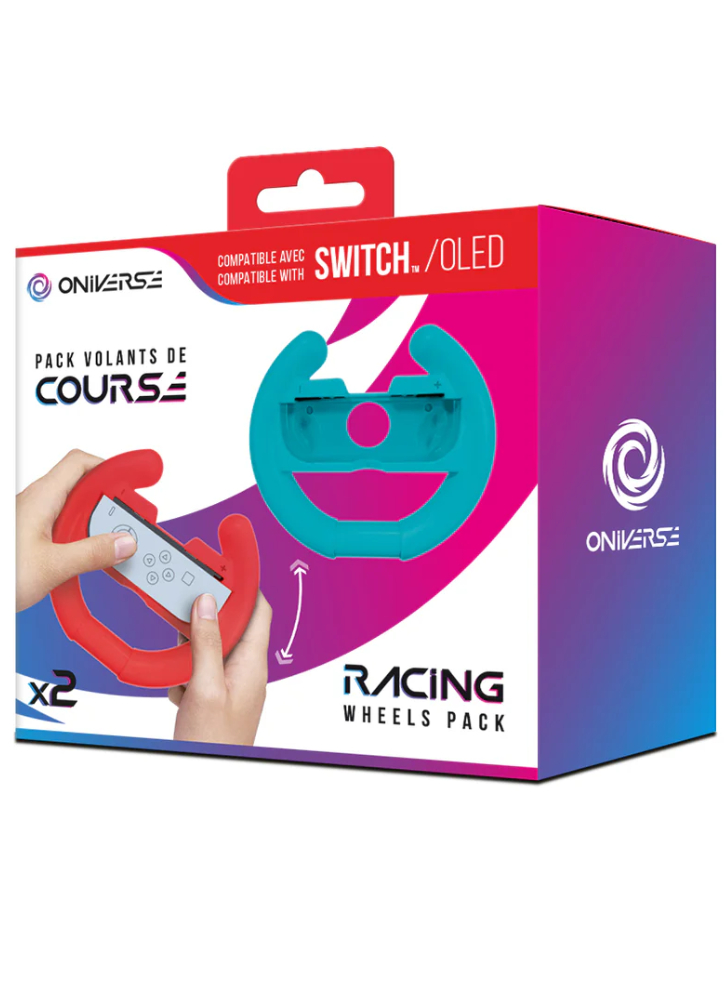 Oniverse Nsw Pack Of 2 Racing Wheel Controller Holders Blue/Red - NSW