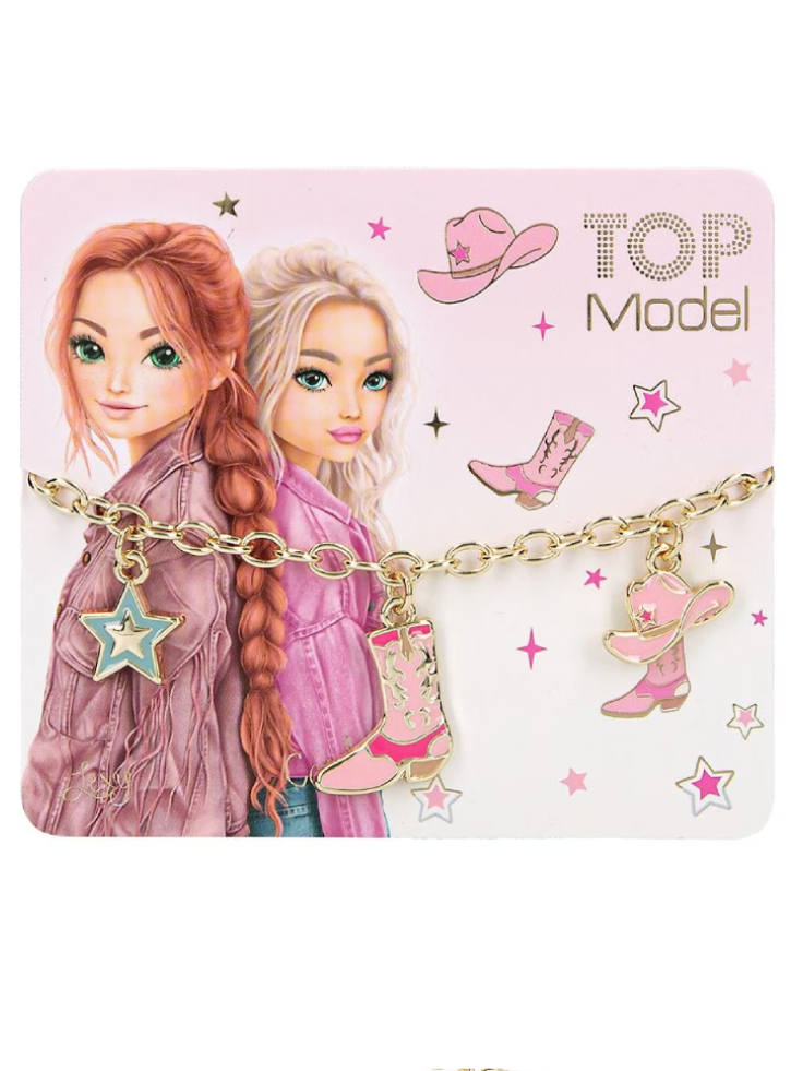 TOPModel Bracelet with Charms Cowgirl Adjustable Random