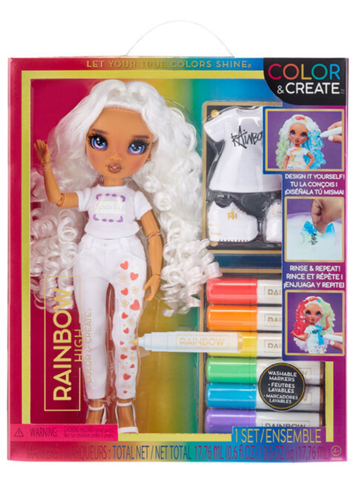 Rainbow High Color & Create Fashion Doll Purple Eyes (594147)