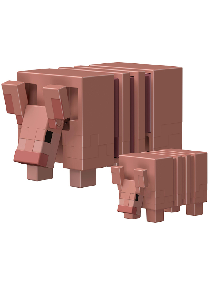 Minecraft Armadillo and Baby Armadillo