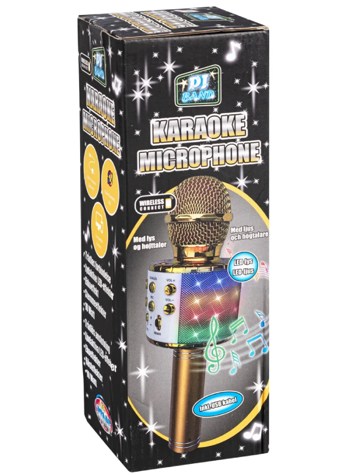 DJ Band Karaoke Microphone Gold (71240)