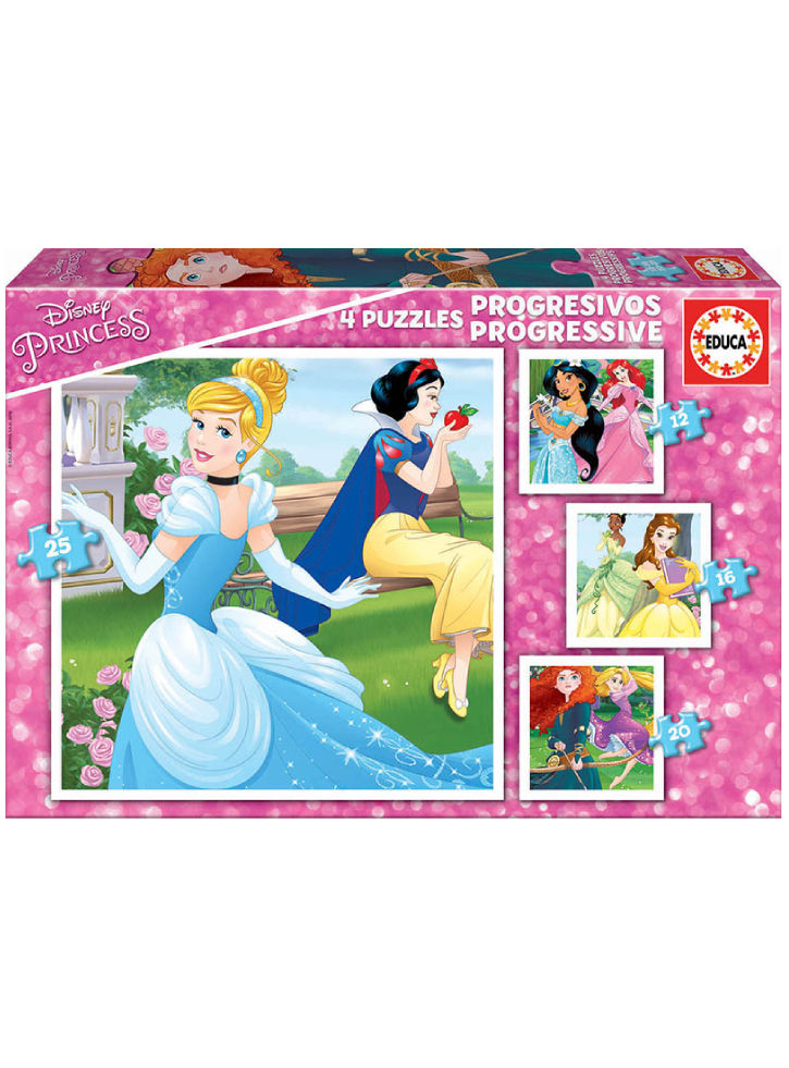 Educa 12-16-20-25 pcs Princesses (80-17166)