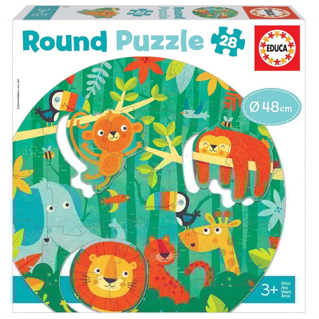Educa Round Puzzle The Jungle (80-18906)
