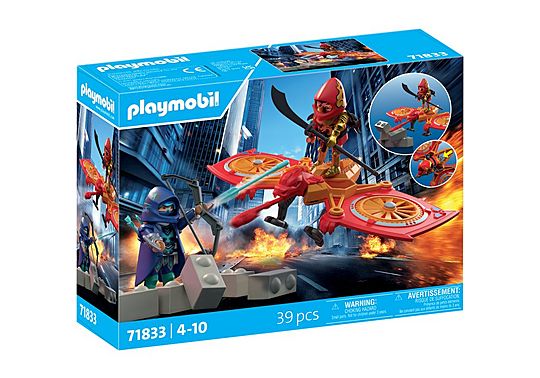 Playmobil Hero Drone Fight with Evil Ninja (71833)