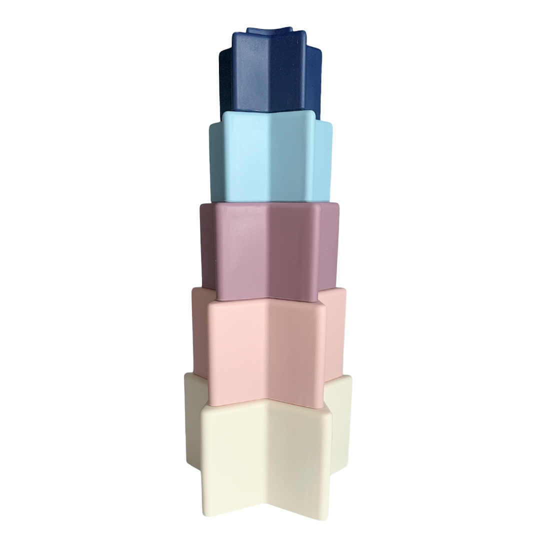 Magni Silicone Stacking Tower w. Star Shaped Boxes (5548)
