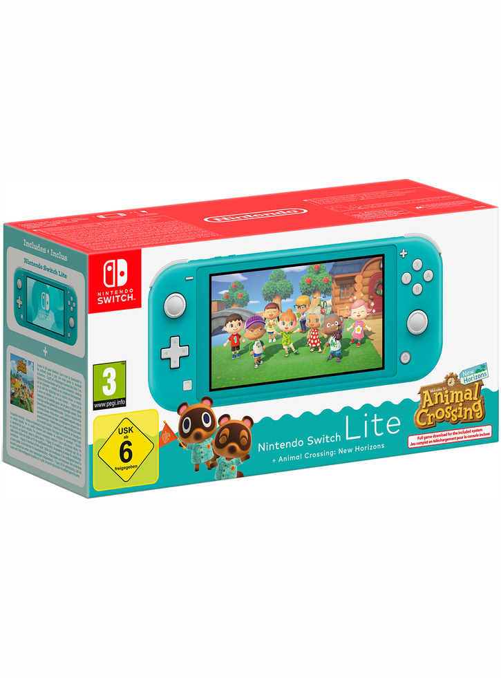 Console Switch Lite Animal Crossing Bundle Turquoise - Nintendo Switch