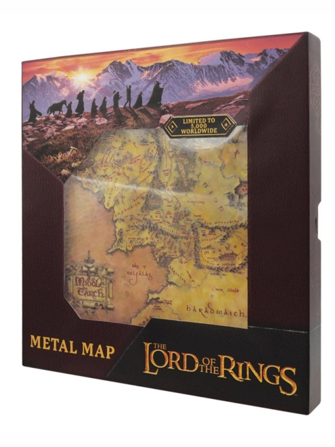 The Lord of the Rings Metal Map