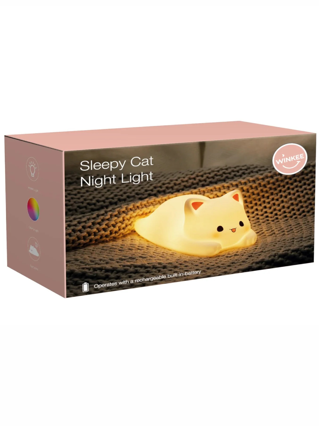Sleepy Cat Night Light Compact