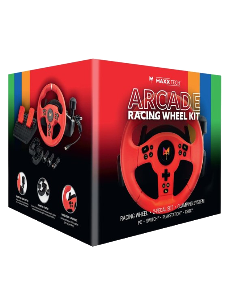 Maxx Tech Arcade Racing Wheel Kit - Nintendo Switch 2
