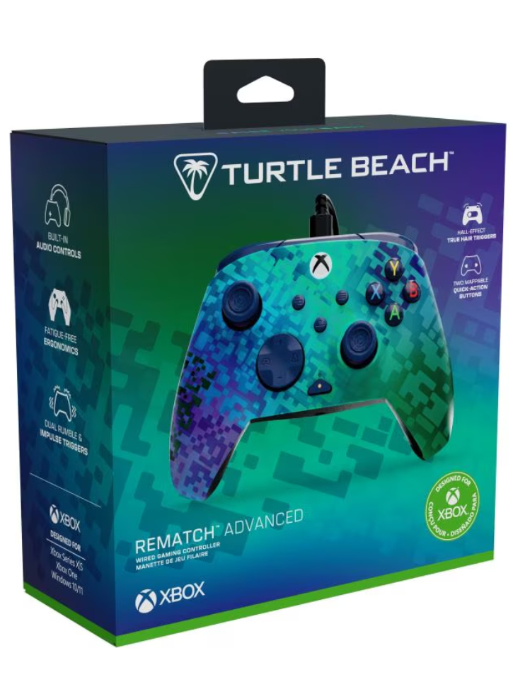 Turtle Beach Rematch Advanced Wired Controller Glitch Green - Xbox Series X