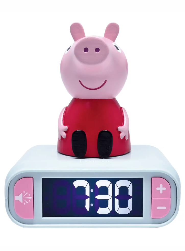 Lexibook Peppa Pig Nighlight Alarm Clock with Sounds (RL800PP)