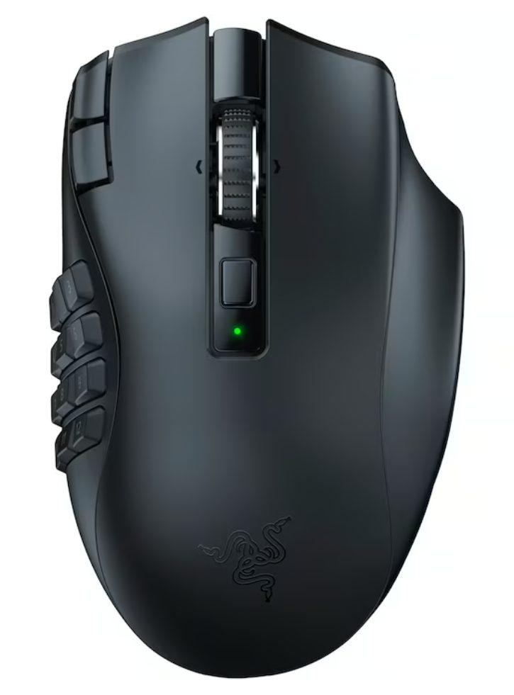 Razer Naga V2 Hyperspeed Wireless MMO Gaming Mouse Black - PC
