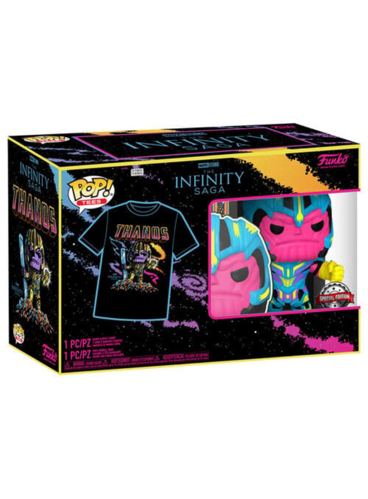 Funko POP Boxed Tee Marvel Thanos M Blacklight (63601)