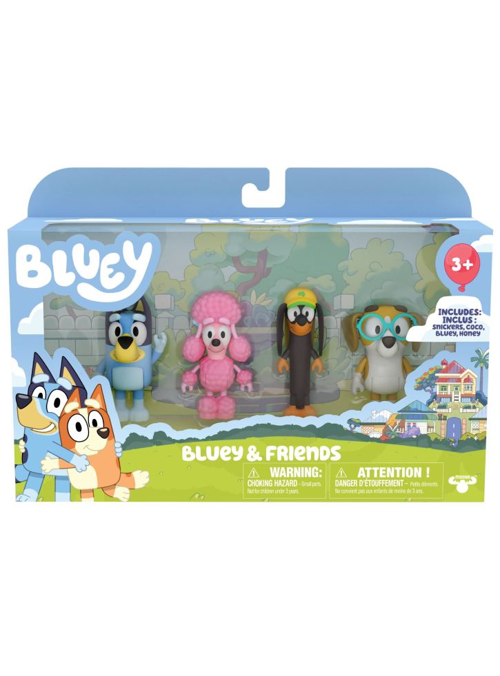 Bluey Set Bluey & Friends 4pcs (90202)