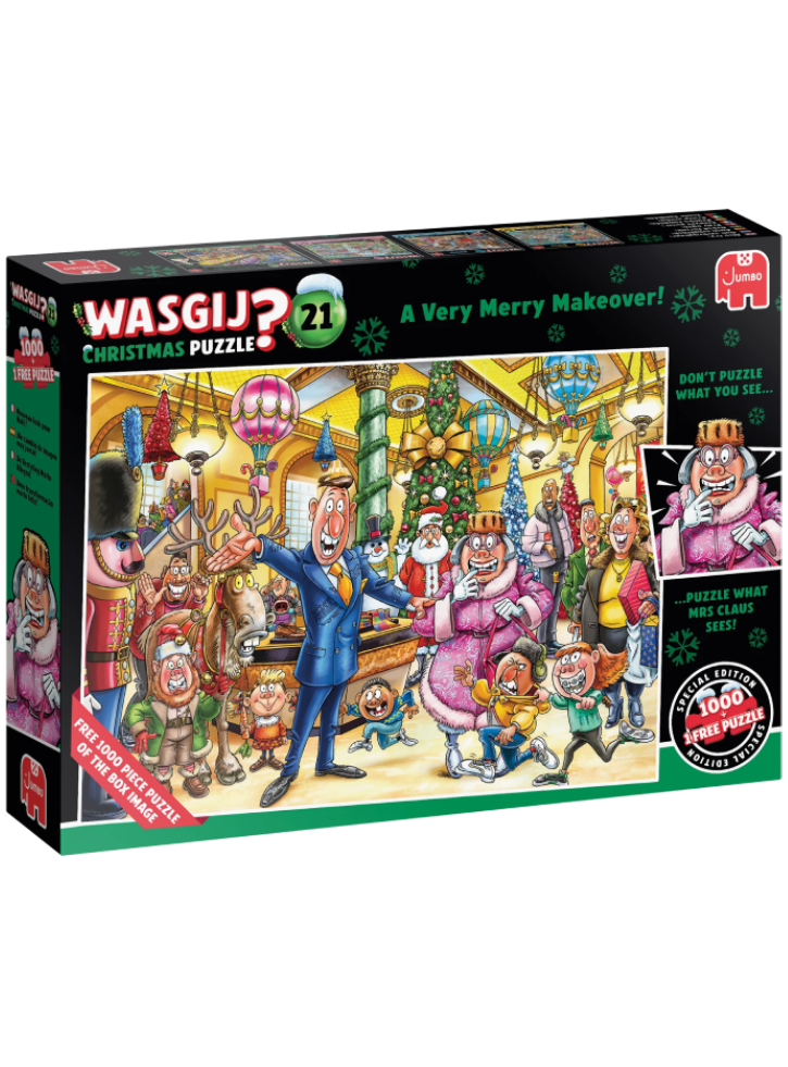Wasgij Puzzle Christmas 21 A Very Merry Makeover 2x1000pcs (1110100510)