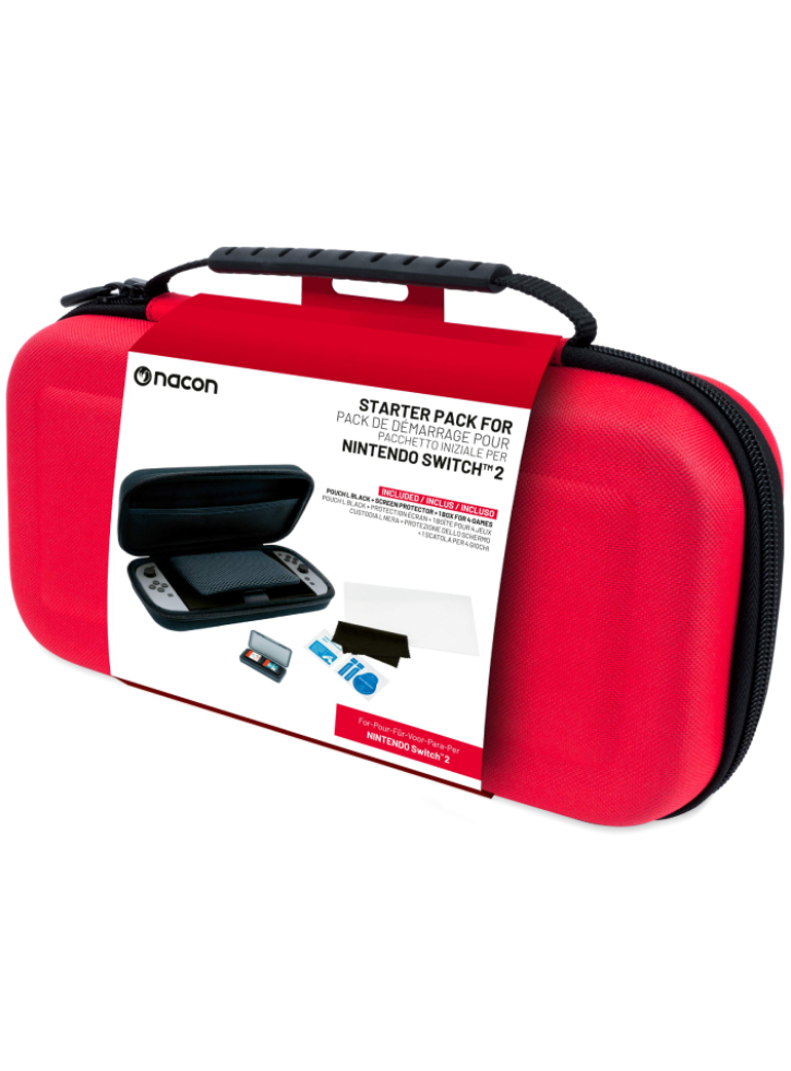 Rigid Pouch Size L Red - Nintendo Switch 2