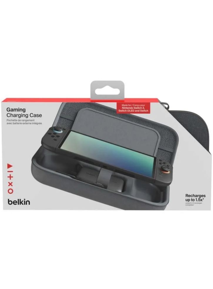 Belkin Gaming Charging Case 10K Power Bank Charcoal - Nintendo Switch 2