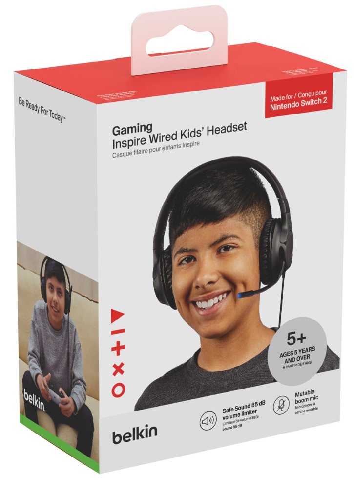 Belkin Gaming Inspire Wired Headset for Kids - Nintendo Switch 2