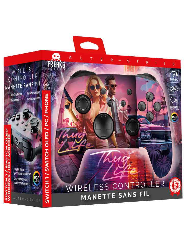 Trade Invaders Wireless Controller Thug Life RGB - PC