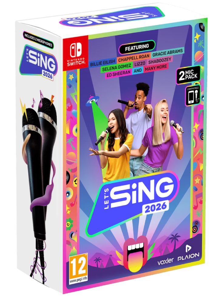 Let's Sing 2026 Pack with 2 Mic - Nintendo Switch