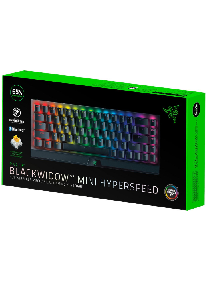 Razer BlackWidow V3 Mini Hyperpeed Keyboard Yellow Switch