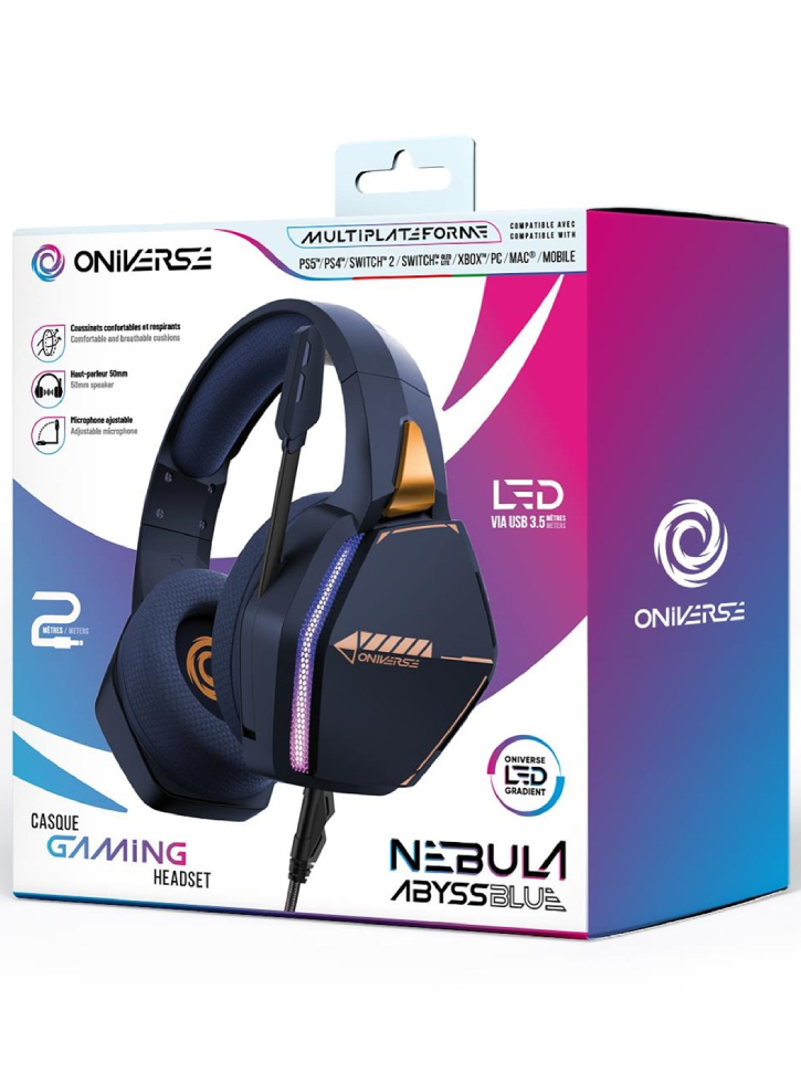 Oniverse Gaming Headset Nebula Abysse Blue - Playstation 5